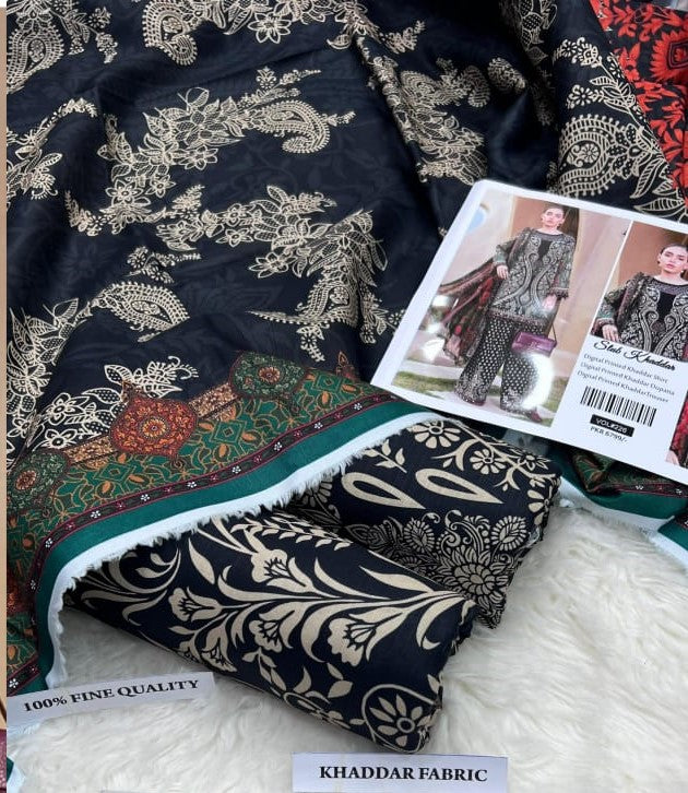 Opulent Black & Gold Embroidered-Look Suit