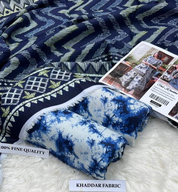 Artisan Indigo Tie-Dye Print Suit