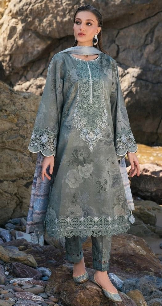 Luxurious Maroon Floral Frock