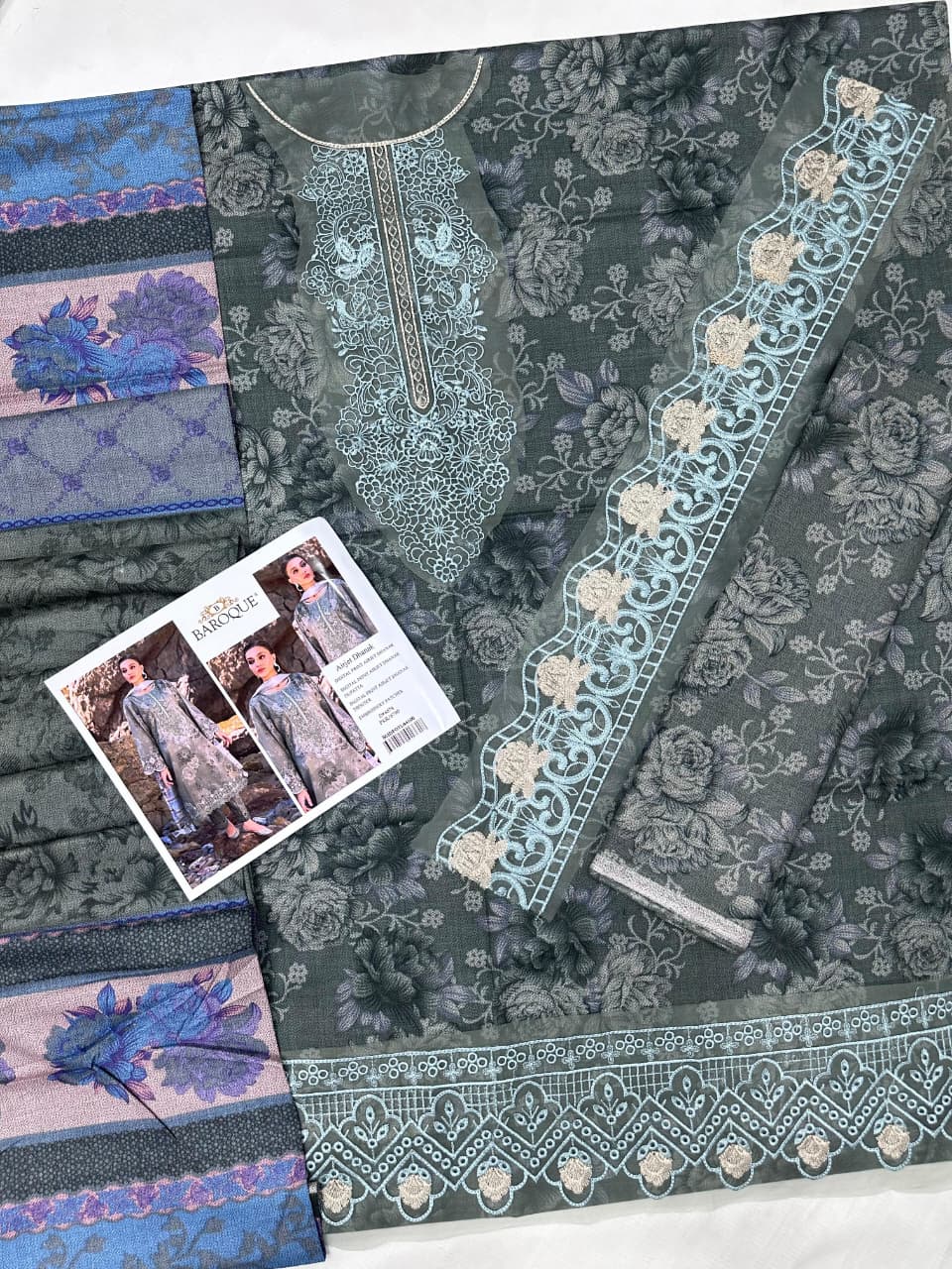 Luxurious Maroon Floral Frock