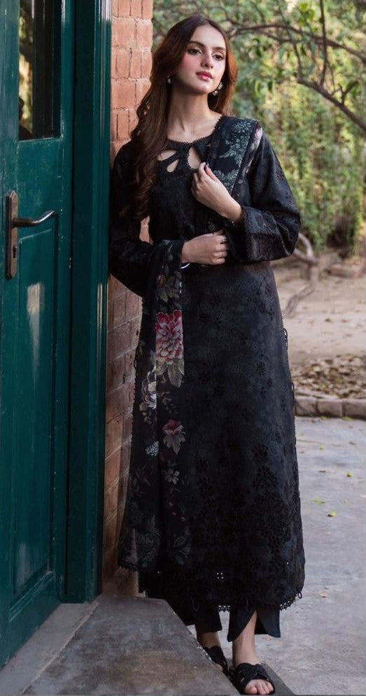 Luxury Black Cut-Work